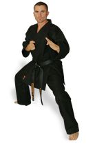 KI Heavy Weight (black karate uniform, Karate gi)