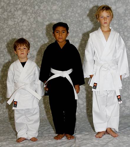 KI - Light Weight 6.75 oz. Poly-Cotton Karate Uniform (black Karate gi)