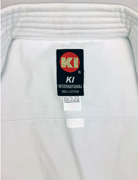 KI - Heavy Weight (white Karate uniform, Karate gi) neck