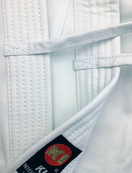 KI - Heavy Weight (white Karate uniform, Karate gi) lapel