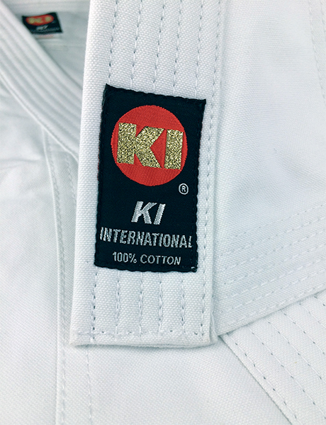 KI - Heavy Weight (white Karate uniform, Karate gi) label