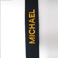 Embroidery on Judo or Karate belt (English, one end)