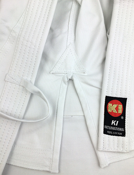KI - Heavy Weight (white Karate uniform, Karate gi) lapel
