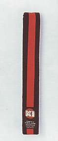 Black belts with Red stripe for Judo or Karate