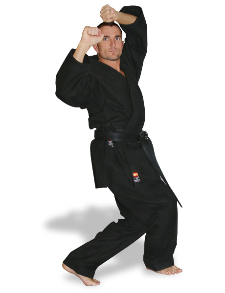 KI - Heavy Weight Brushed Canvas (black Karate uniform/gi)